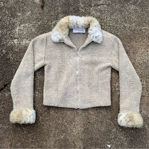 Vintage fur trim jacket